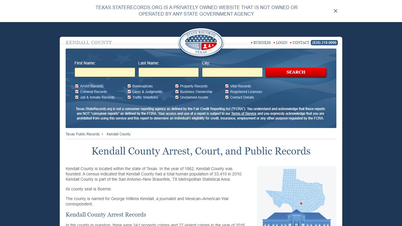 Kendall County Arrest, Court, and Public Records